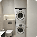 Foto eines reparierten Waschturms aus einer Google-Rezension